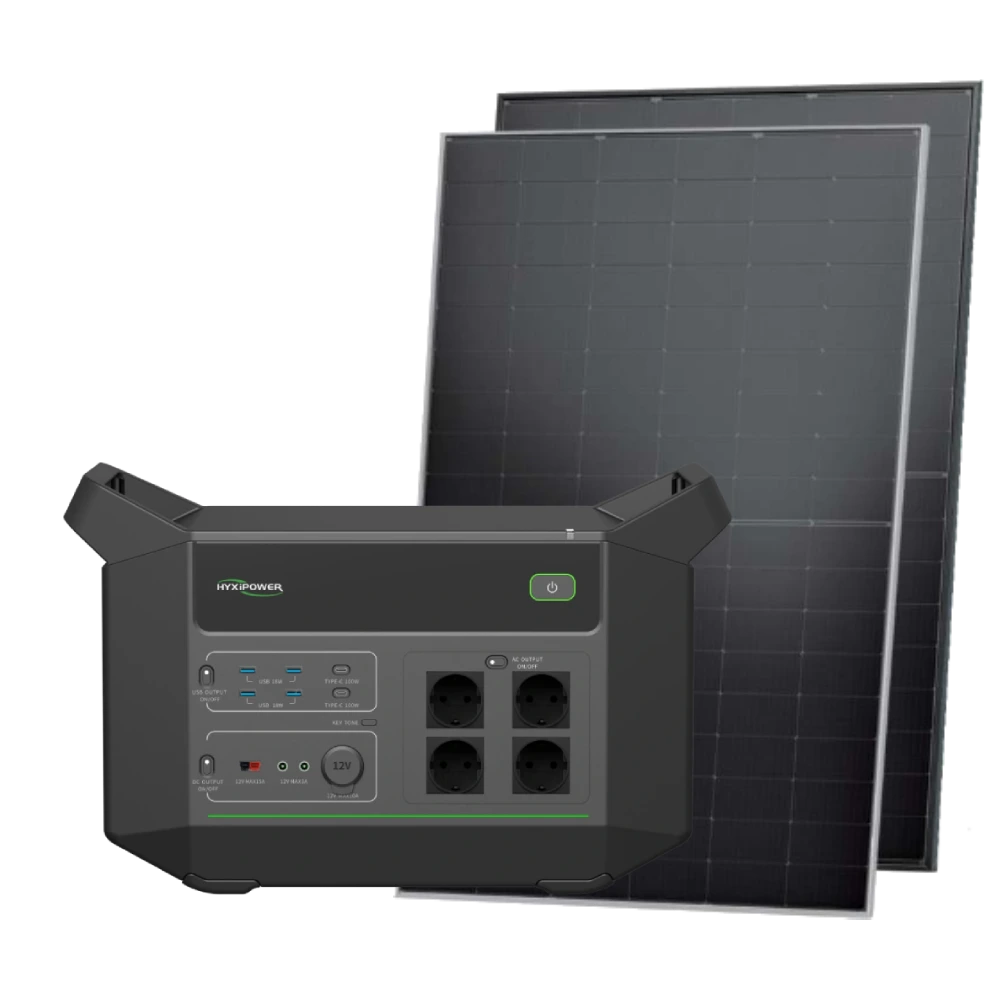 Система автономного живлення однофазна HYXiPower HYX-EA2500 + JINKO JKM445N-54HL4R-V 445 Вт