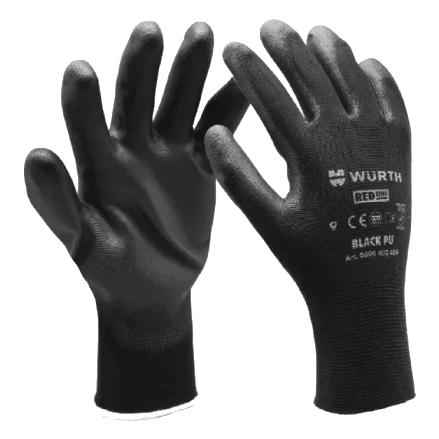 Рукавиці монтажні Wurth Black PU р.9 Рукавиці монтажні Wurth Black PU р.9