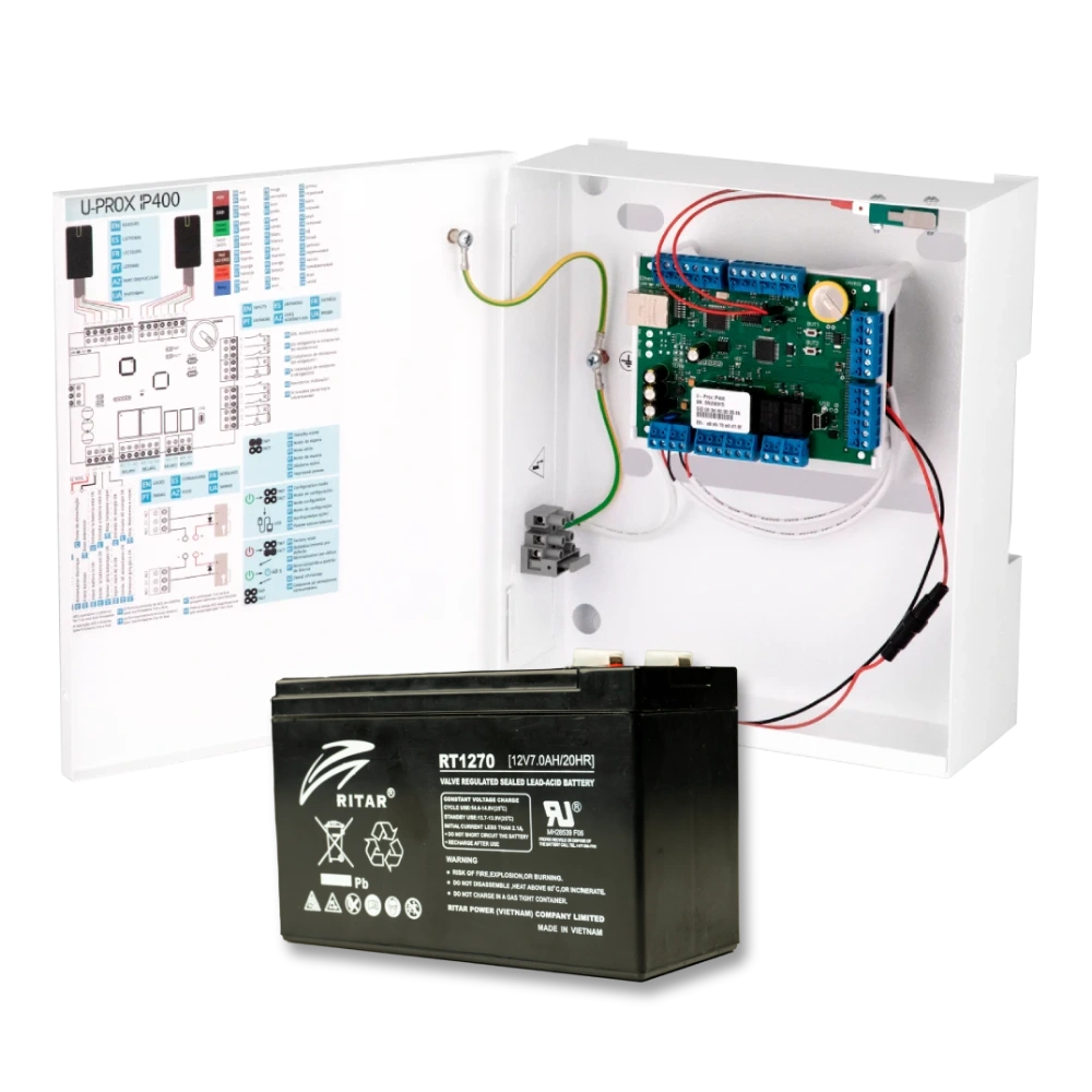 Комплект прилад доступу та акумулятор U-Prox IP400 IP + Ritar 12V 7Ah RT1270 Комплект прилад доступу та акумулятор U-Prox IP400 IP + Ritar 12V 7Ah RT1270