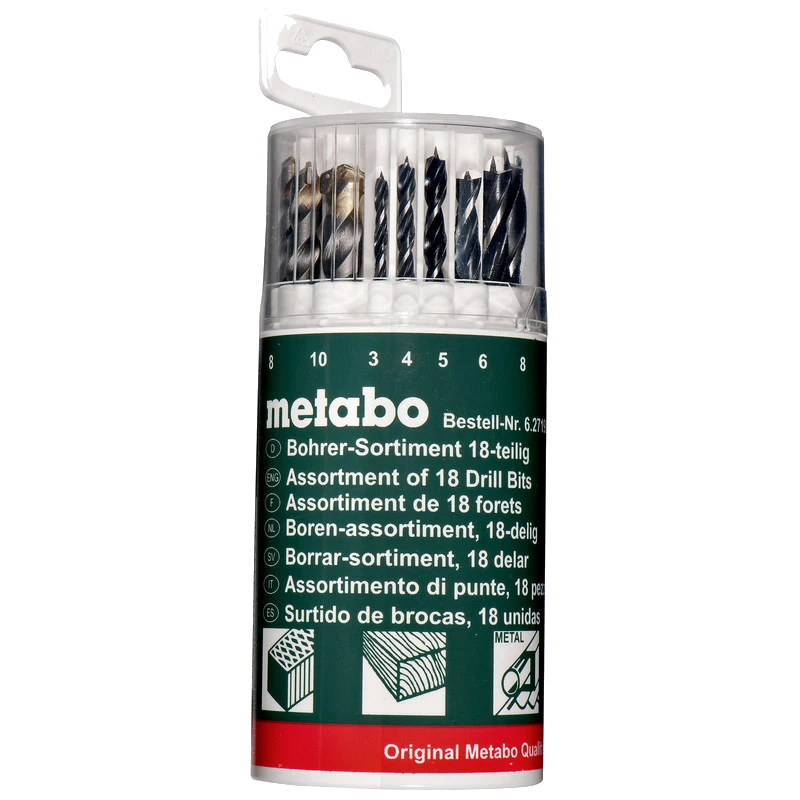 Набір свердел Metabo 18 предм. (627190000) Набір свердел Metabo 18 предм. (627190000)