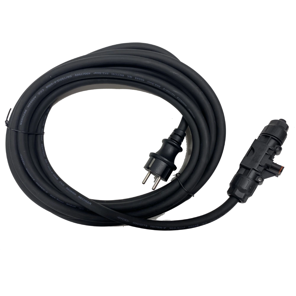Кабель HYXiPOWER PC-EU-2.5mm²-5m Balcony PV AC Cable for EU Кабель HYXiPOWER PC-EU-2.5mm²-5m Balcony PV AC Cable for EU