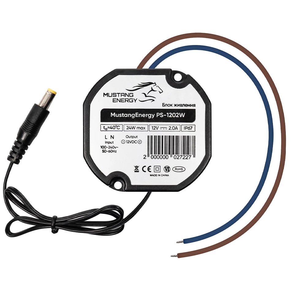 Блок питания Mustang Energy PS-1202W IP67 Блок питания Mustang Energy PS-1202W IP67