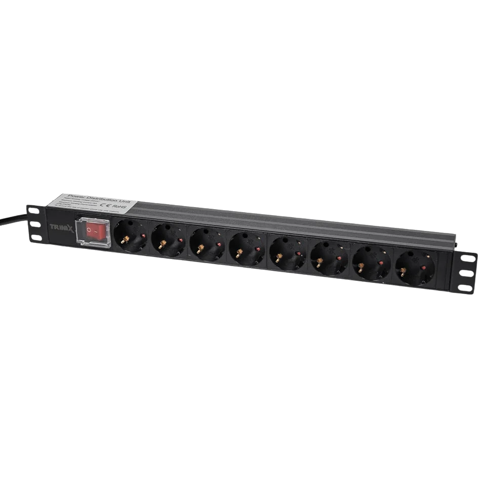 Блок розеток Trinix TRX-PDU/8M-16А Black Блок розеток Trinix TRX-PDU/8M-16А Black