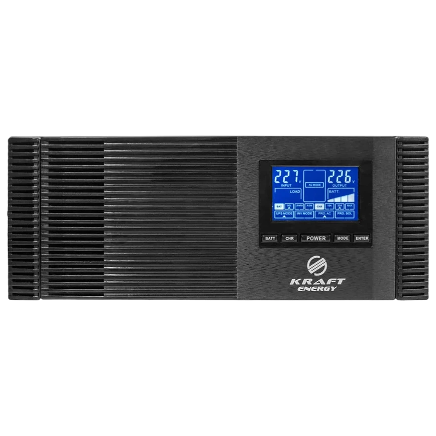Інвертор з ДБЖ Kraft KRF-AVR1200VA/1КW-12V(MPPT 30А) Інвертор з ДБЖ Kraft KRF-AVR1200VA/1КW-12V(MPPT 30А)