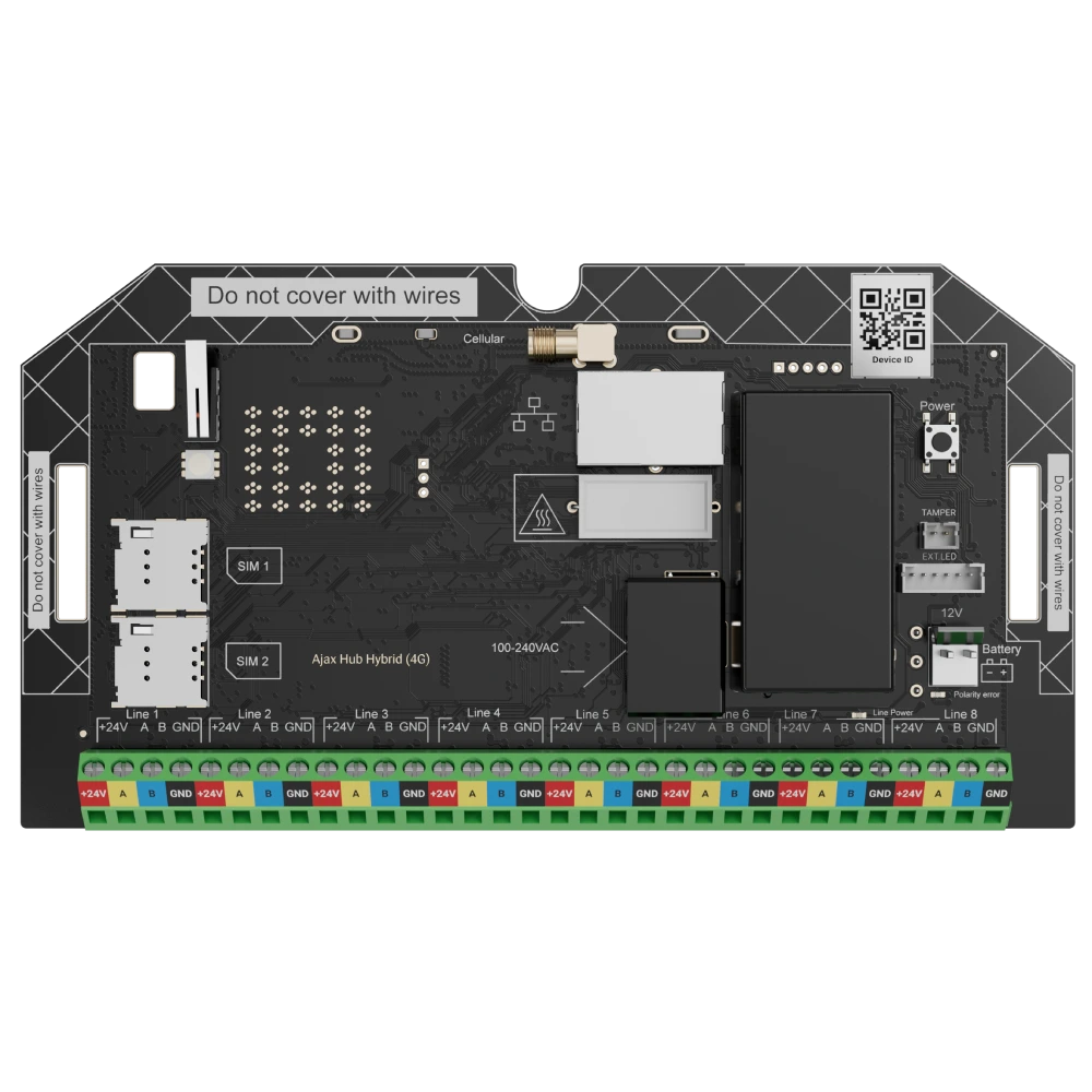 Охоронна централь Ajax Superior Hub Hybrid (4G) (without casing)