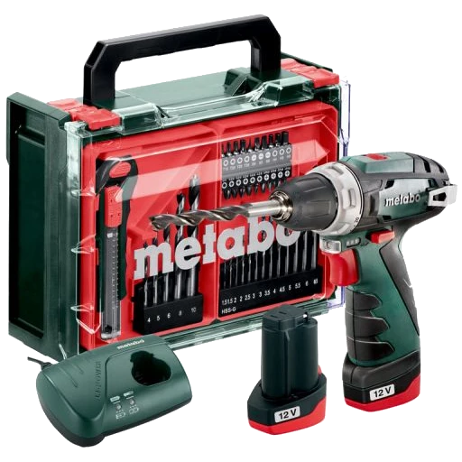 Акумуляторний шуруповерт Metabo PowerMaxx BS Basic Mobile Workshop (600080710) Акумуляторний шуруповерт Metabo PowerMaxx BS Basic Mobile Workshop (600080710)