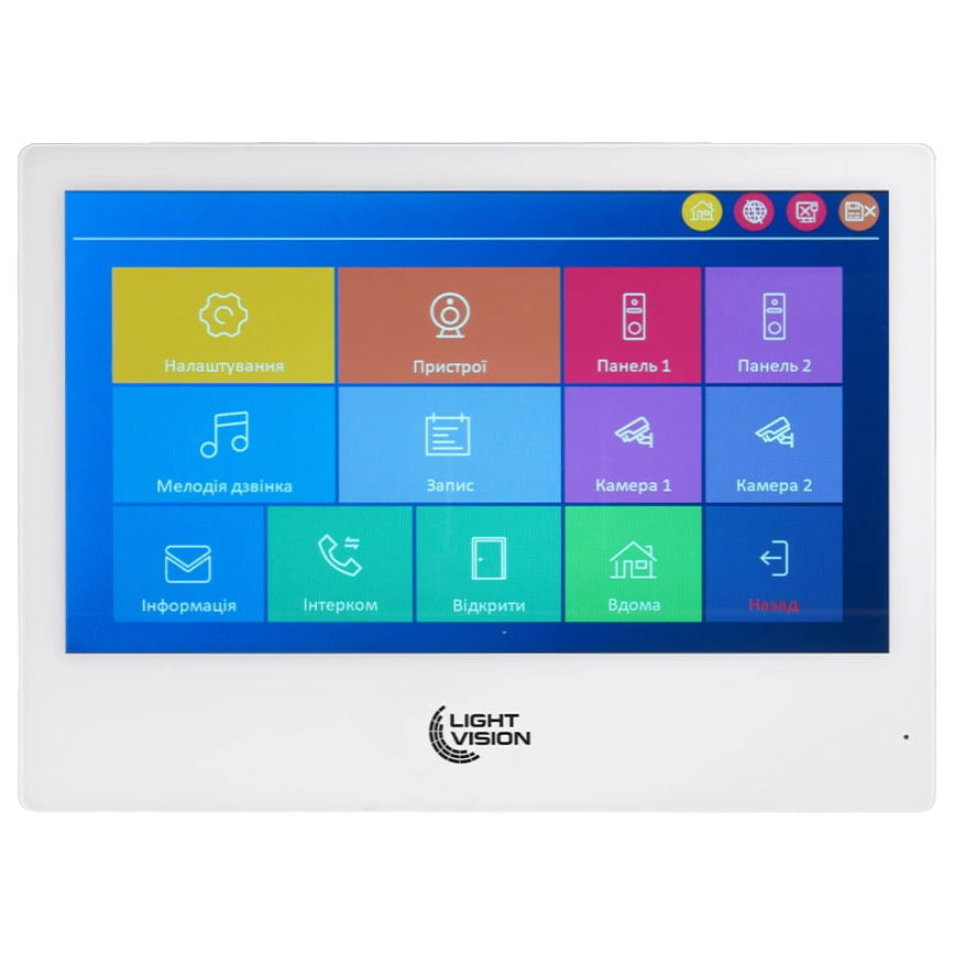 Видеодомофон Light Vision SINGAPORE WiFi FHD WHITE (AI) 10