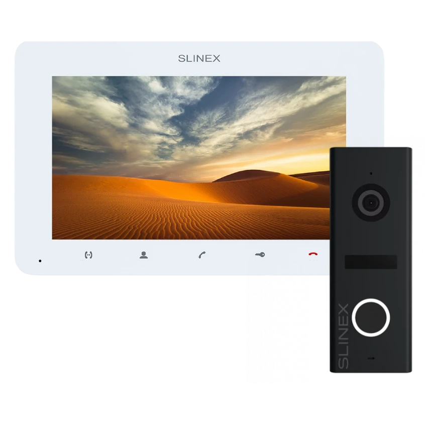 Комплект Slinex SM-07MHD белый + ML-17HD черный Комплект Slinex SM-07MHD белый + ML-17HD черный