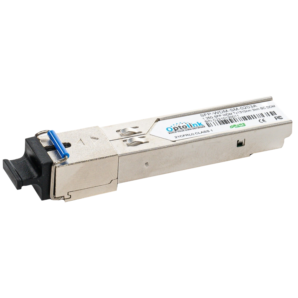Модуль оптичний Optolink SFP-WDM-SM-0203A SFP 1G 3 км SC Tx 1310nm Модуль оптичний Optolink SFP-WDM-SM-0203A SFP 1G 3 км SC Tx 1310nm