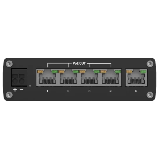 Комутатор 5 портів некерований Teltonika TSW101 POE+ для использования в транспорте Комутатор 5 портів некерований Teltonika TSW101 POE+ для использования в транспорте