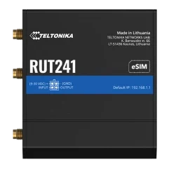 Промисловий стільниковий маршрутизатор Teltonika RUT241 c 4G LTE, Wi-Fi, eSIM Промисловий стільниковий маршрутизатор Teltonika RUT241 c 4G LTE, Wi-Fi, eSIM