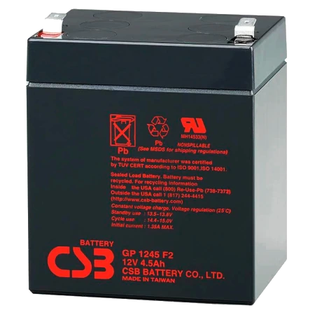 Акумуляторна батарея CSB GP1245F2 12В 4.5А•ч Акумуляторна батарея CSB GP1245F2 12В 4.5А•ч