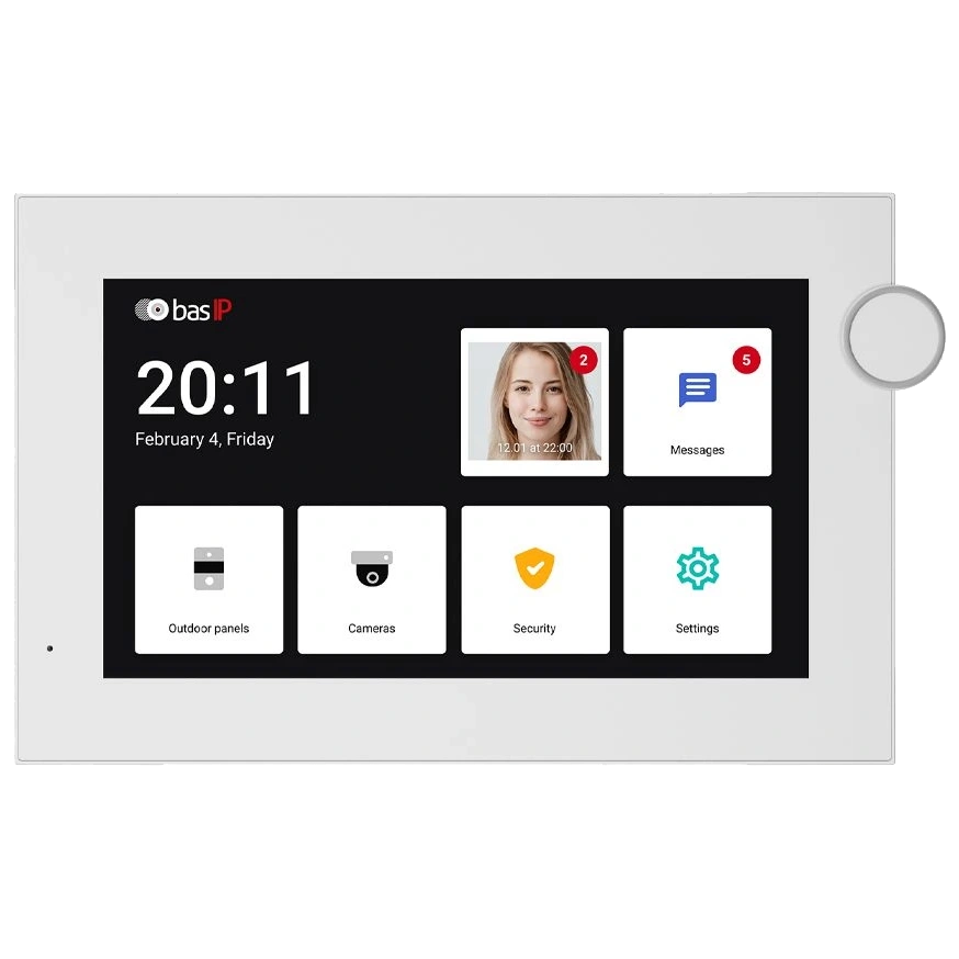 Відеодомофон Bas-IP AZ-07LF white Android 7 Wi-Fi Відеодомофон Bas-IP AZ-07LF white Android 7 Wi-Fi