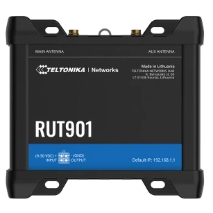 Промисловий стільниковий маршрутизатор Teltonika RUT901 c 4G LTE, Wi-Fi Промисловий стільниковий маршрутизатор Teltonika RUT901 c 4G LTE, Wi-Fi