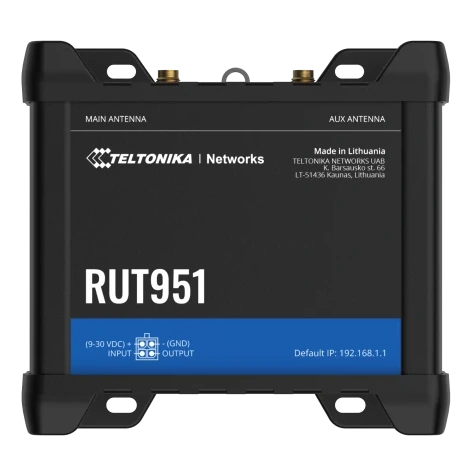 Промисловий стільниковий маршрутизатор Teltonika RUT951 с 4G LTE, Wi-Fi Промисловий стільниковий маршрутизатор Teltonika RUT951 с 4G LTE, Wi-Fi
