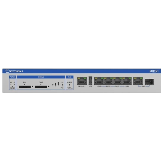 Промисловий стільниковий маршрутизатор Teltonika RUTXR1 LTE SFP Промисловий стільниковий маршрутизатор Teltonika RUTXR1 LTE SFP