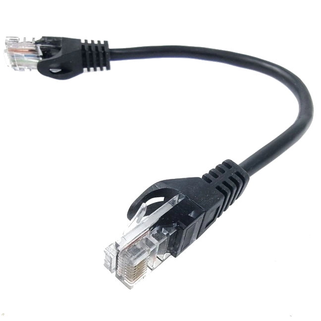 Патч-корд литий чорний 5е UTP RJ45 0.25м Патч-корд литий чорний 5е UTP RJ45 0.25м