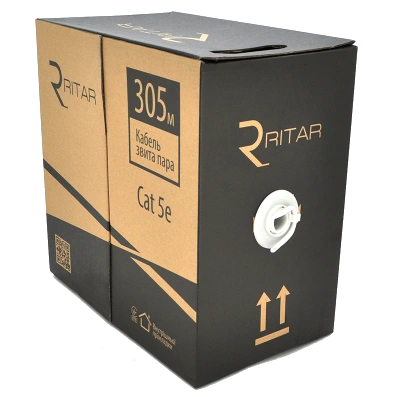 Кабель Ritar КНПП UTP (4*2*0.51) 4p 24 AWG ПЕ (305м)