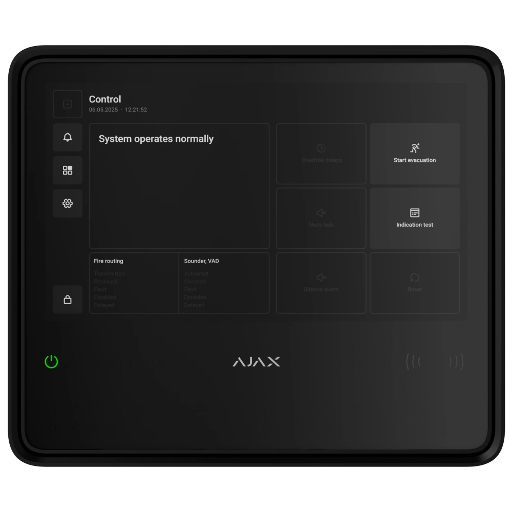 Пожежна централь Ajax EN54 Fire Hub black Пожежна централь Ajax EN54 Fire Hub black