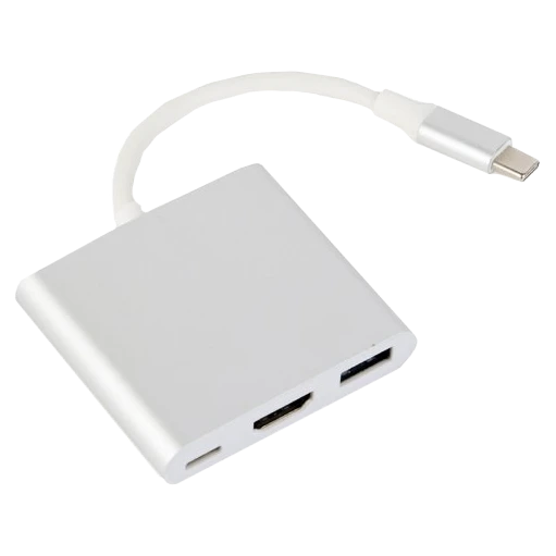 Адаптер-перехідник Cablexpert A-CM-HDMIF-02-SV USB-C на HDMI/USB 3.0/USB-C Адаптер-перехідник Cablexpert A-CM-HDMIF-02-SV USB-C на HDMI/USB 3.0/USB-C