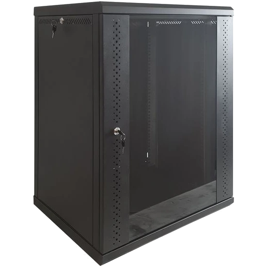 Шафа EServer 15U 600х600х773 стекло, черная Шафа EServer 15U 600х600х773 стекло, черная