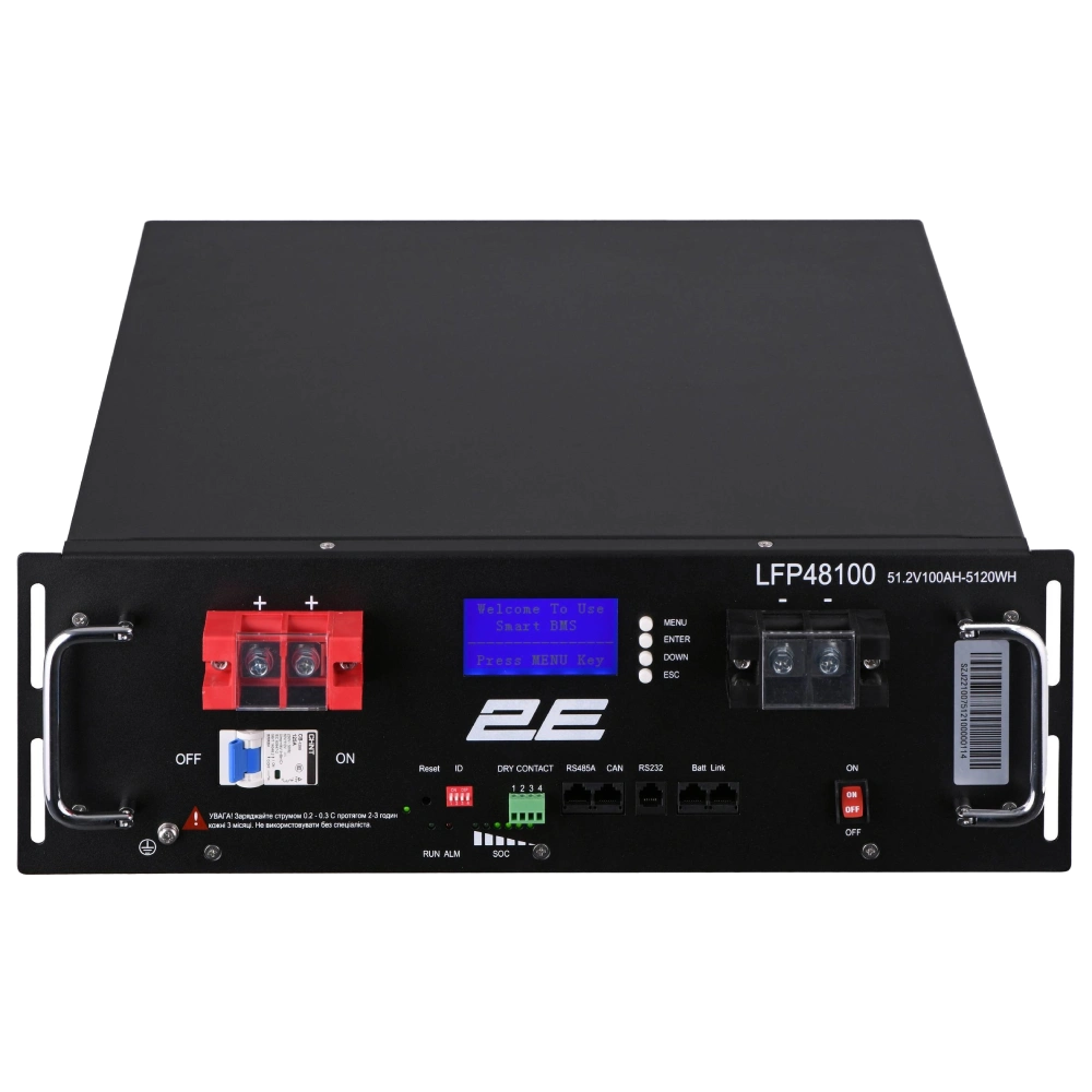 Літієва акумуляторна батарея 2E LFP48 100А•ч 19 LCD 16S