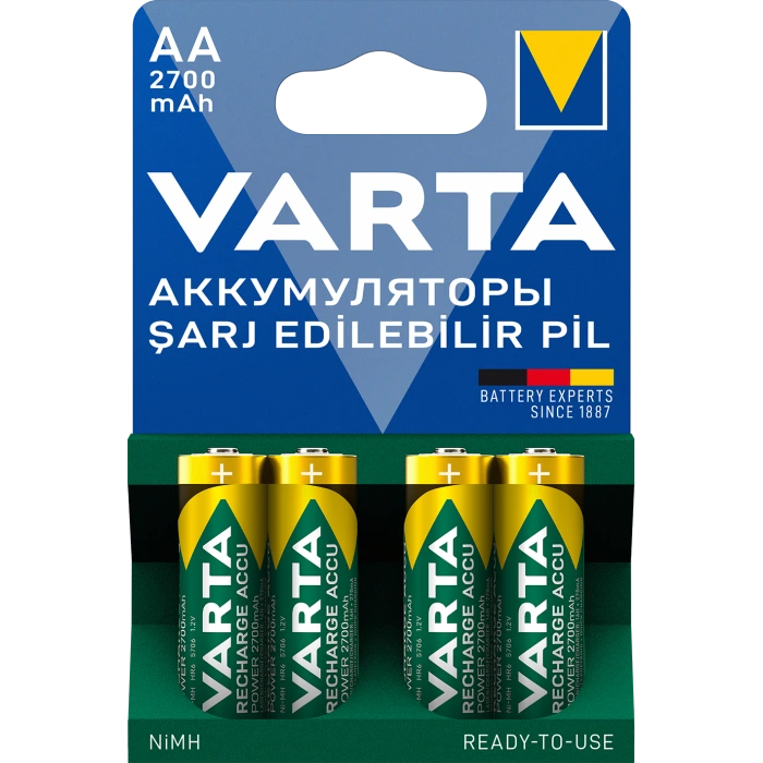 Аккумулятор VARTA ACCU AA 2700mAh BLI 4 NI-MH Аккумулятор VARTA ACCU AA 2700mAh BLI 4 NI-MH