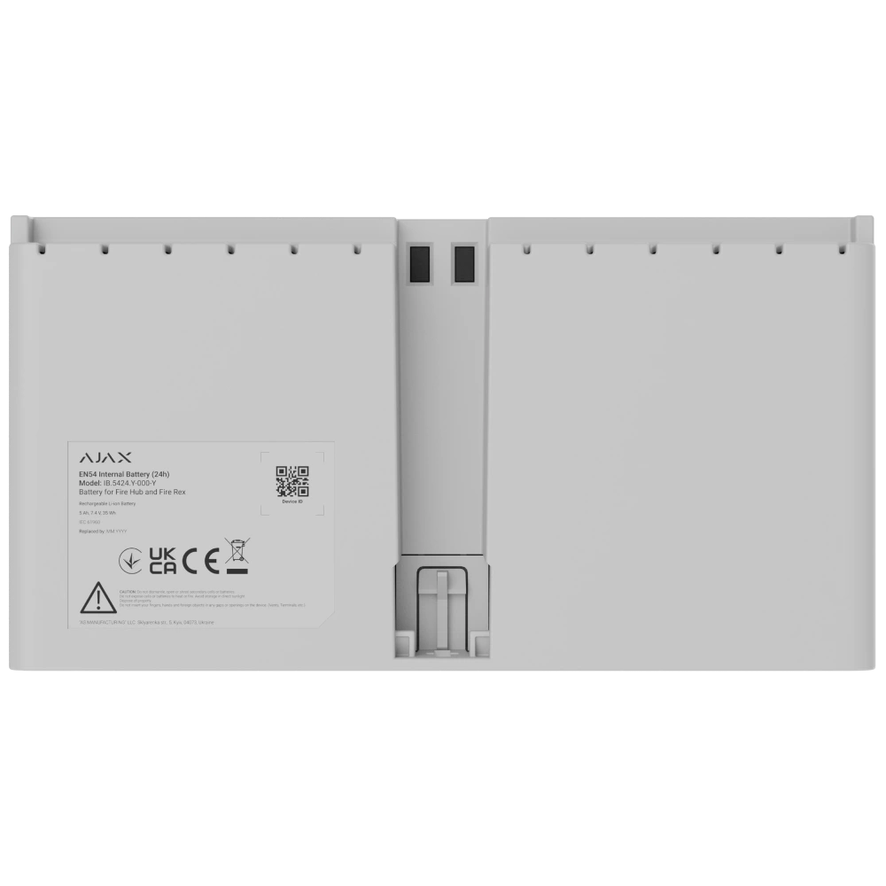 Аккумулятор Ajax EN54 Internal Battery (24h) white для Fire Hub и Fire Rex