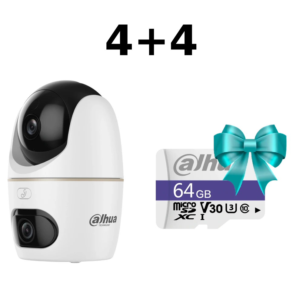 Комплект Dahua 4+4 DH-H5D-5F 5МП Wi-Fi панорамная Комплект Dahua 4+4 DH-H5D-5F 5МП Wi-Fi панорамная