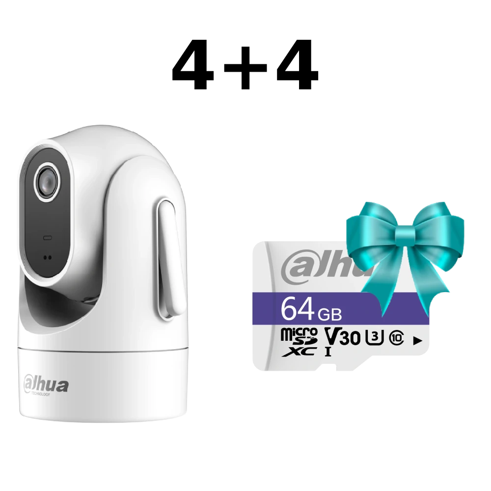 Комплект Dahua 4+4 DH-SD-H4C 4МП (4мм) Wi-Fi
