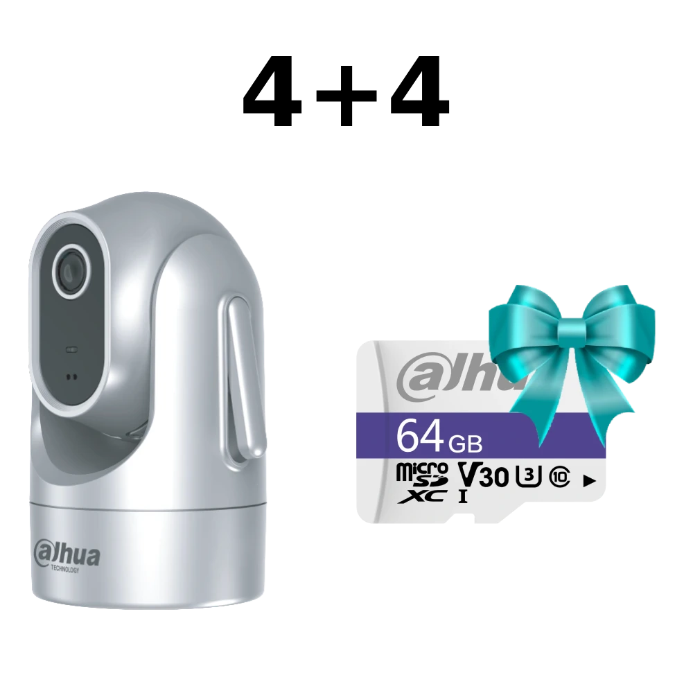 Комплект Dahua 4+4 DH-H4C-GE 4МП PT Wi-Fi