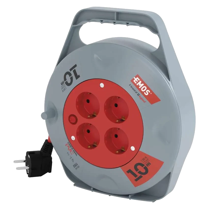 Удлинитель на катушке EMOS P19510 10м SCHUKO Удлинитель на катушке EMOS P19510 10м SCHUKO