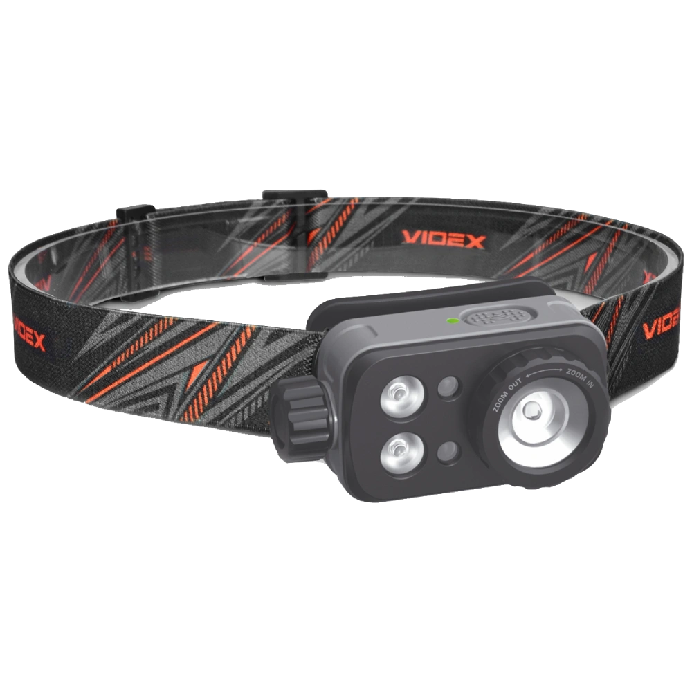 Налобний світлодіодний ліхтарик VIDEX VLF-H046Z 500Lm 5000K Налобний світлодіодний ліхтарик VIDEX VLF-H046Z 500Lm 5000K