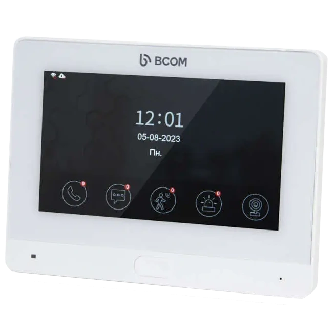 Відеодомофон BCOM BD-760FHD/T White Відеодомофон BCOM BD-760FHD/T White