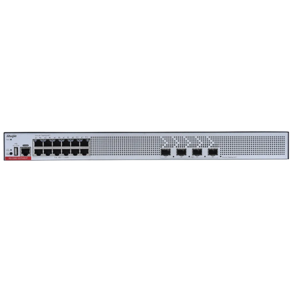 Комутатор 12 портів керований Ruijie Reyee RG-CS83-12GT4XS-P L3 POE
