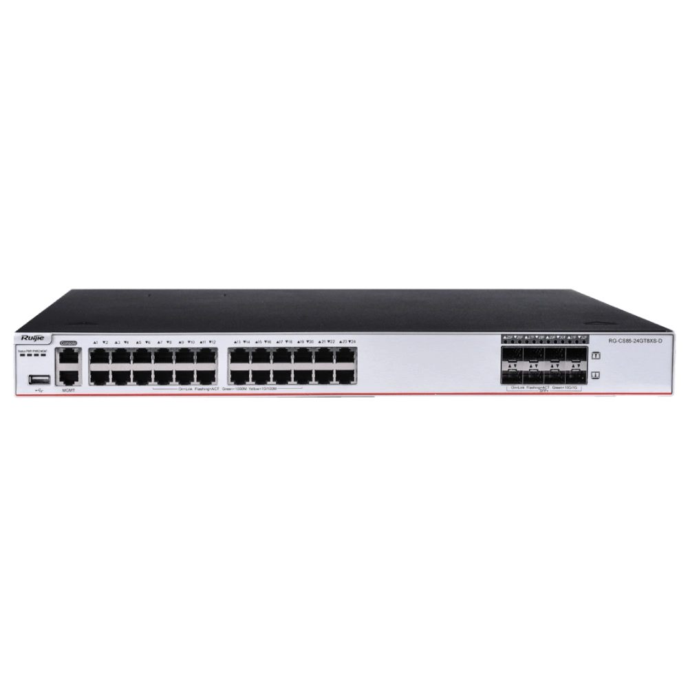 Комутатор 24 порти керований Ruijie RG-CS85-24GT8XS-D L3 Комутатор 24 порти керований Ruijie RG-CS85-24GT8XS-D L3