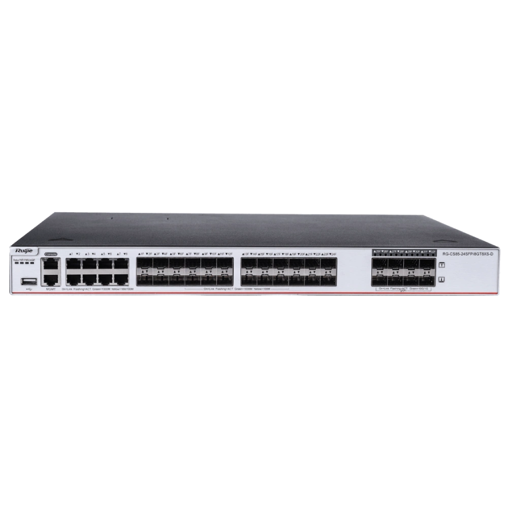 Комутатор 24 порти керований Ruijie RG-CS85-24SFP/8GT8XS-D Комутатор 24 порти керований Ruijie RG-CS85-24SFP/8GT8XS-D