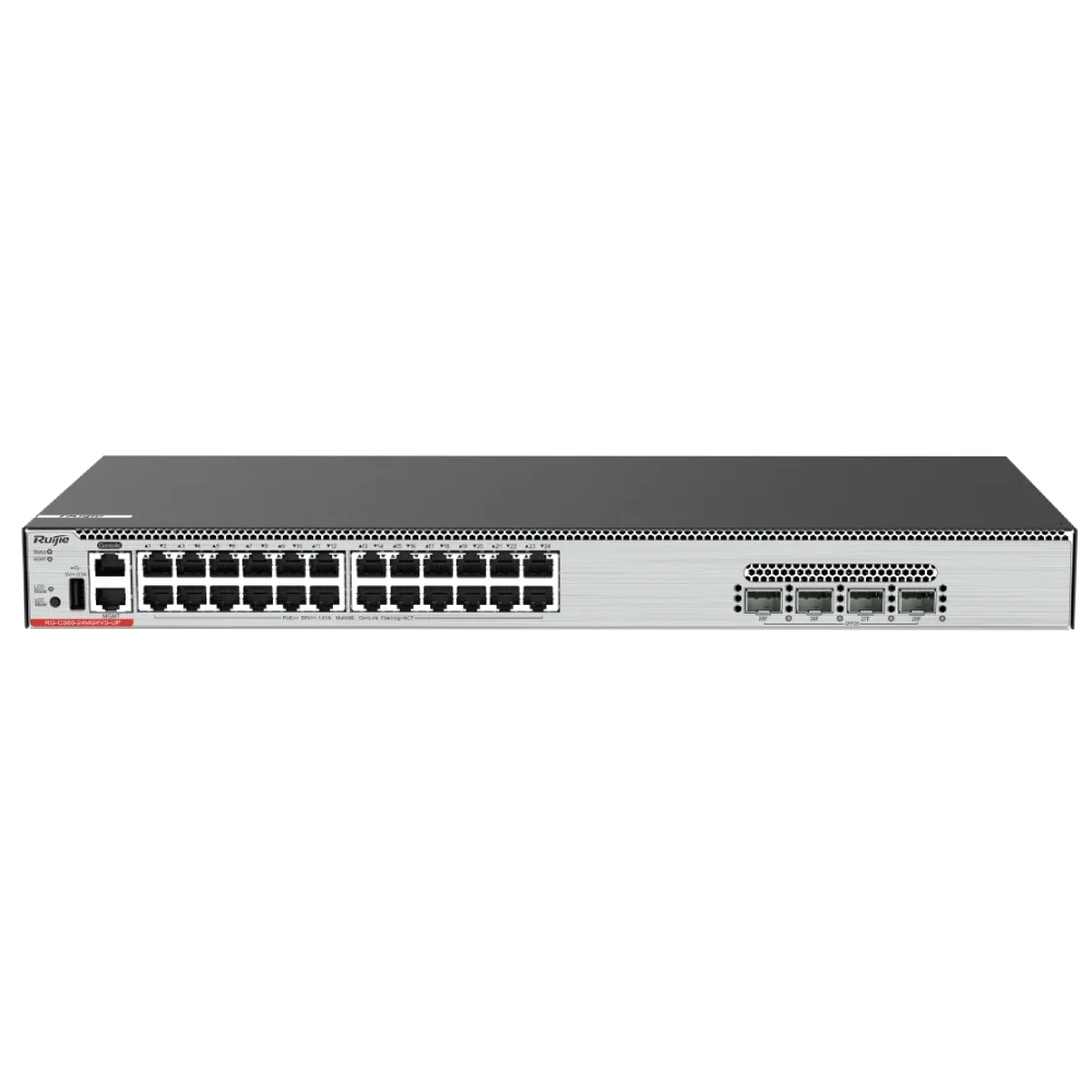 Комутатор 28 портів керований Ruijie RG-CS86-24MG4VS-UP L3 POE Комутатор 28 портів керований Ruijie RG-CS86-24MG4VS-UP L3 POE