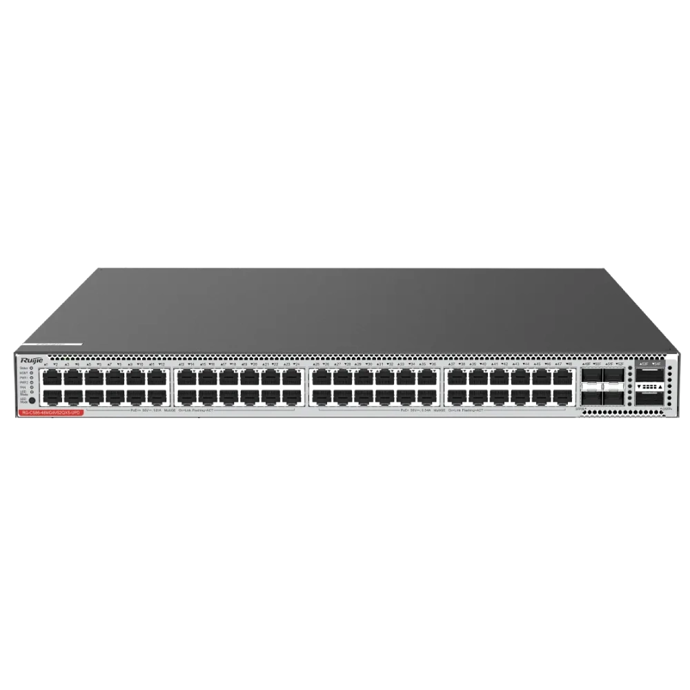 Комутатор 24 порти керований Ruijie RG-CS86-48MG4VS2QXS-UPD POE Full 1GE/2.5GE/5GE Комутатор 24 порти керований Ruijie RG-CS86-48MG4VS2QXS-UPD POE Full 1GE/2.5GE/5GE
