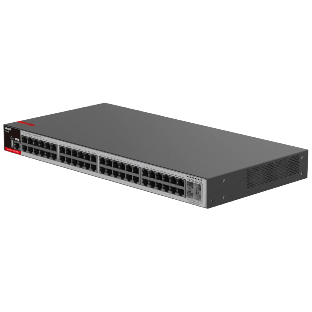 Комутатор 52 порти керований Ruijie RG-S2915-48GT4MS-L Layer 2+ Комутатор 52 порти керований Ruijie RG-S2915-48GT4MS-L Layer 2+