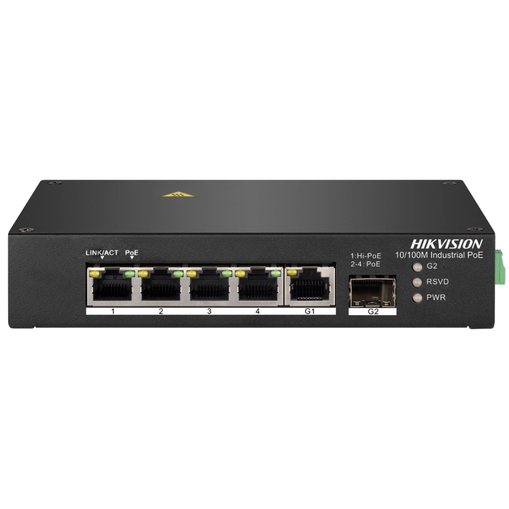 Комутатор 4 порти некерований Hikvision DS-3T0306HP без БП Комутатор 4 порти некерований Hikvision DS-3T0306HP без БП