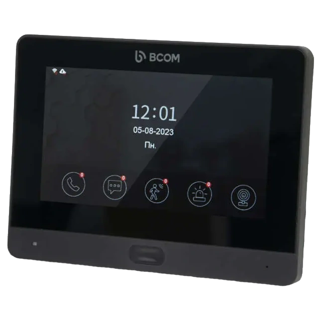 Відеодомофон BCOM BD-760FHD/T Black Відеодомофон BCOM BD-760FHD/T Black