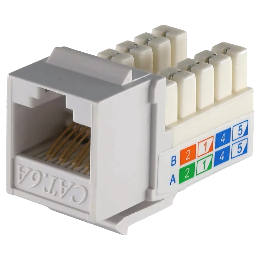 Модуль KeyStone RJ45 UTP, кат. 5e, 6, 6a, 110, Slim, W -16.6 мм Модуль KeyStone RJ45 UTP, кат. 5e, 6, 6a, 110, Slim, W -16.6 мм