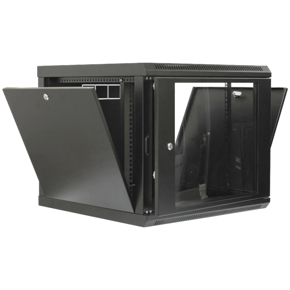 Шафа 19 9U 600x500x507мм акриловое стекло черное Шафа 19 9U 600x500x507мм акриловое стекло черное