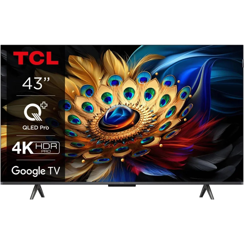 Телевізор TCL 43C69B QLED 4K 60Hz Smart Google TV Titan Телевізор TCL 43C69B QLED 4K 60Hz Smart Google TV Titan