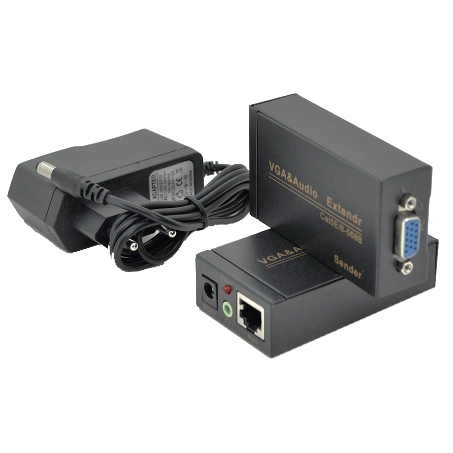 Активний подовжувач VGA сигналу Cat5e / 6e 100м 1080P Активний подовжувач VGA сигналу Cat5e / 6e 100м 1080P
