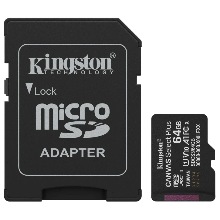 Модуль флеш-памяті Kingston MICRO SDXC 64GB UHS-I W/ADAPTER