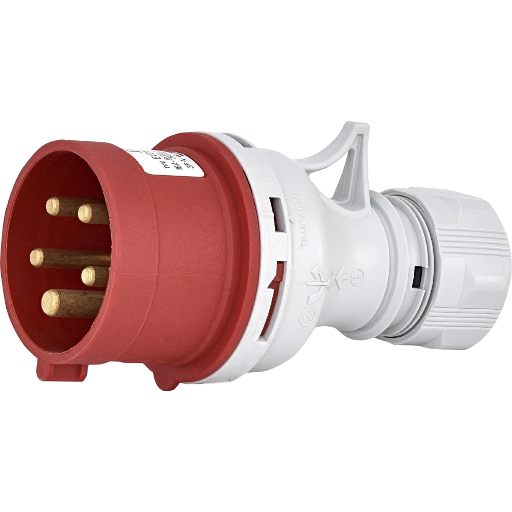 Вилка кабельна ЕТІ EV-3253 IP44 32A 400V 3P+N+PE Вилка кабельна ЕТІ EV-3253 IP44 32A 400V 3P+N+PE