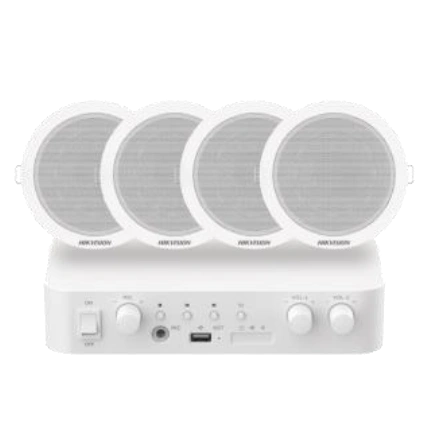 Гібридний аудіокомплект Hikvision DS-QAE1KA80206-4 Гібридний аудіокомплект Hikvision DS-QAE1KA80206-4