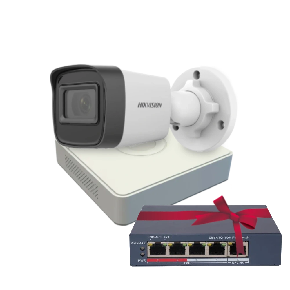 Комплект Hikvision DS-2CD1041G0-I 4МП (2.8мм) Комплект Hikvision DS-2CD1041G0-I 4МП (2.8мм)